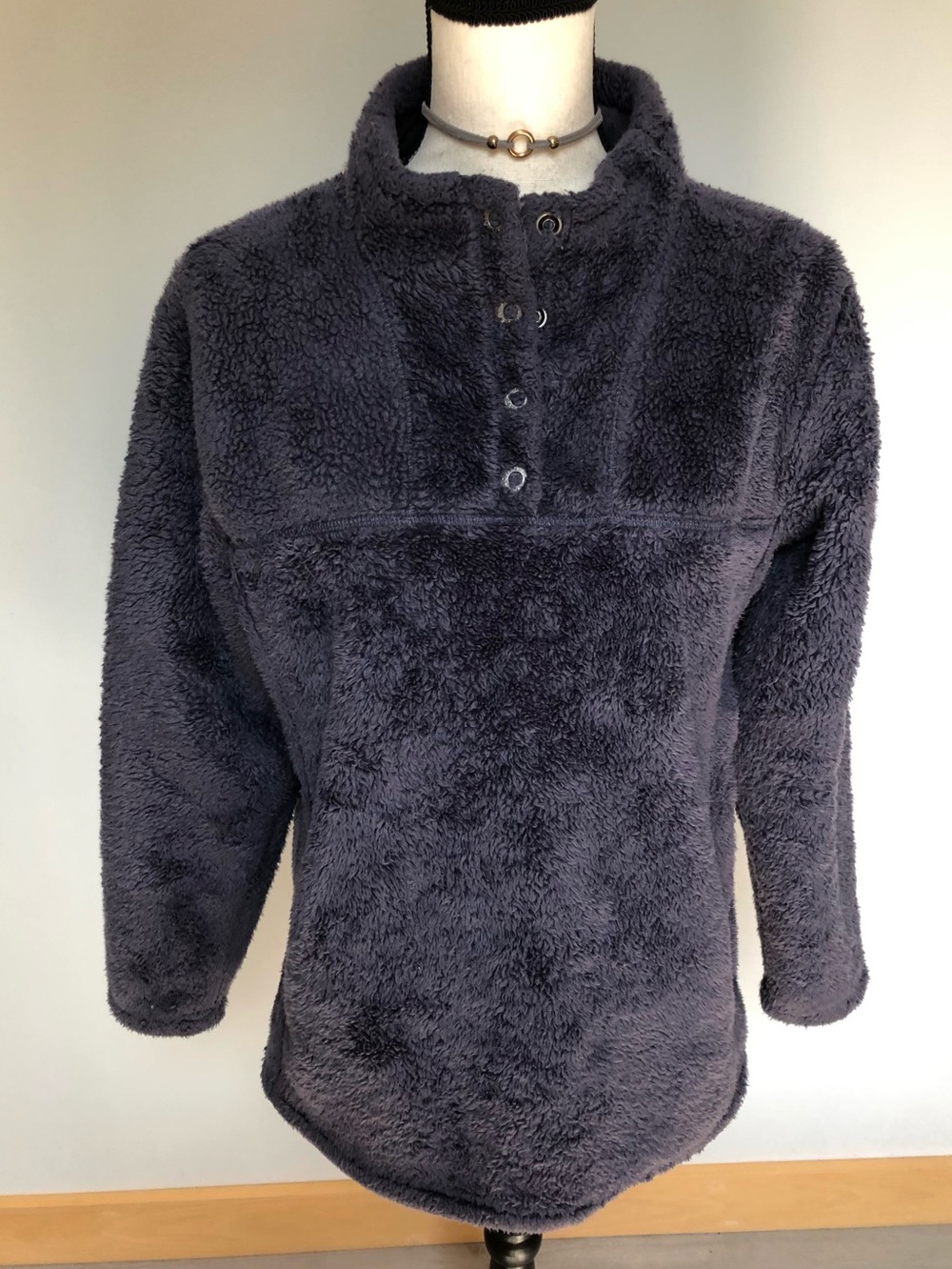 North River Cozy Fleece Grey Pullover Size Medium